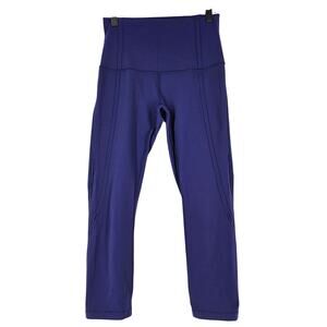 LULULEMON ALIGN HI-RISE WOMEN'S LEGGINGS – SIZE 6 – PURPLE – OPEN SLIT DESIGN